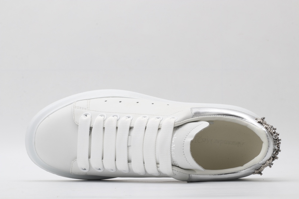AMQ oversized sneakers with siL*Ver heel