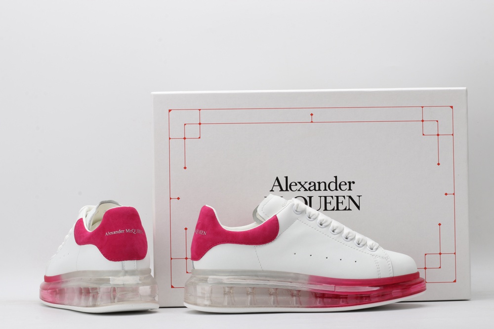 AMQ white & red oversized sneakers