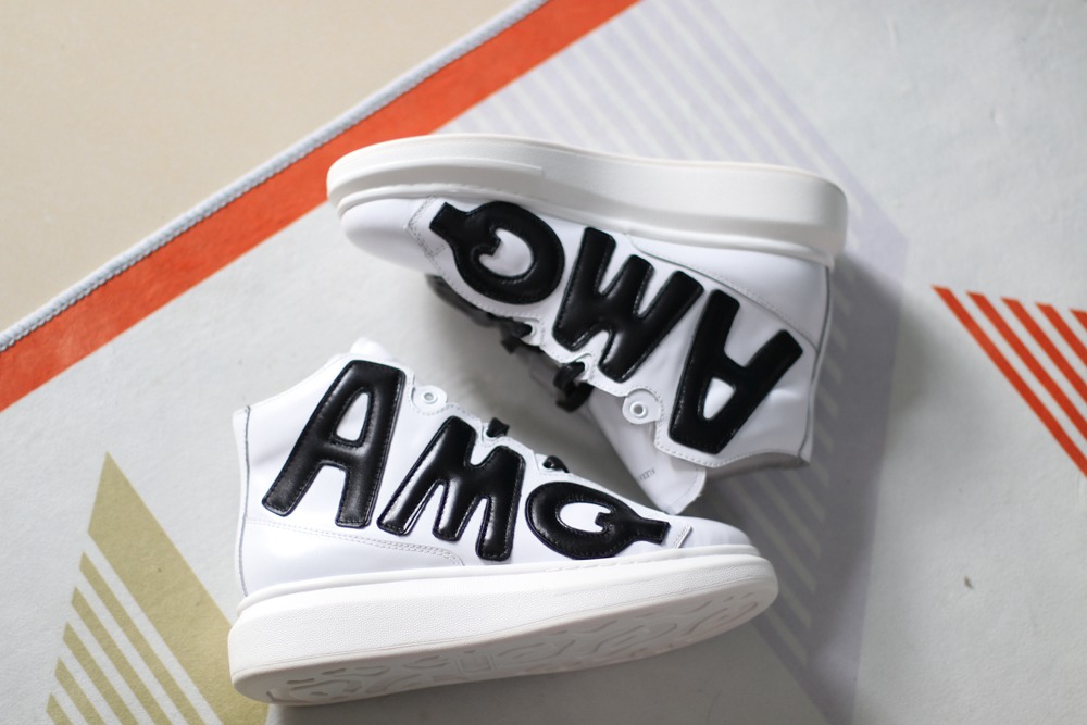 AMQ oversized sneakers white