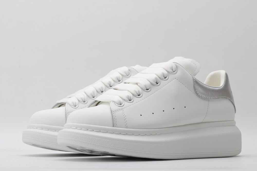 AMQ oversized sneakers with siL*Ver heel