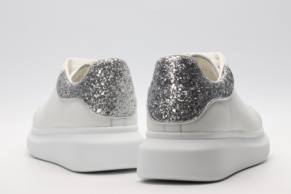 AMQ oversized sneakers with siL*Ver heel
