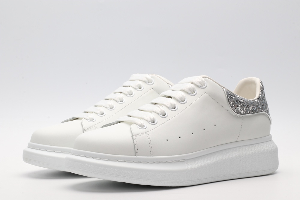 AMQ oversized sneakers with siL*Ver heel