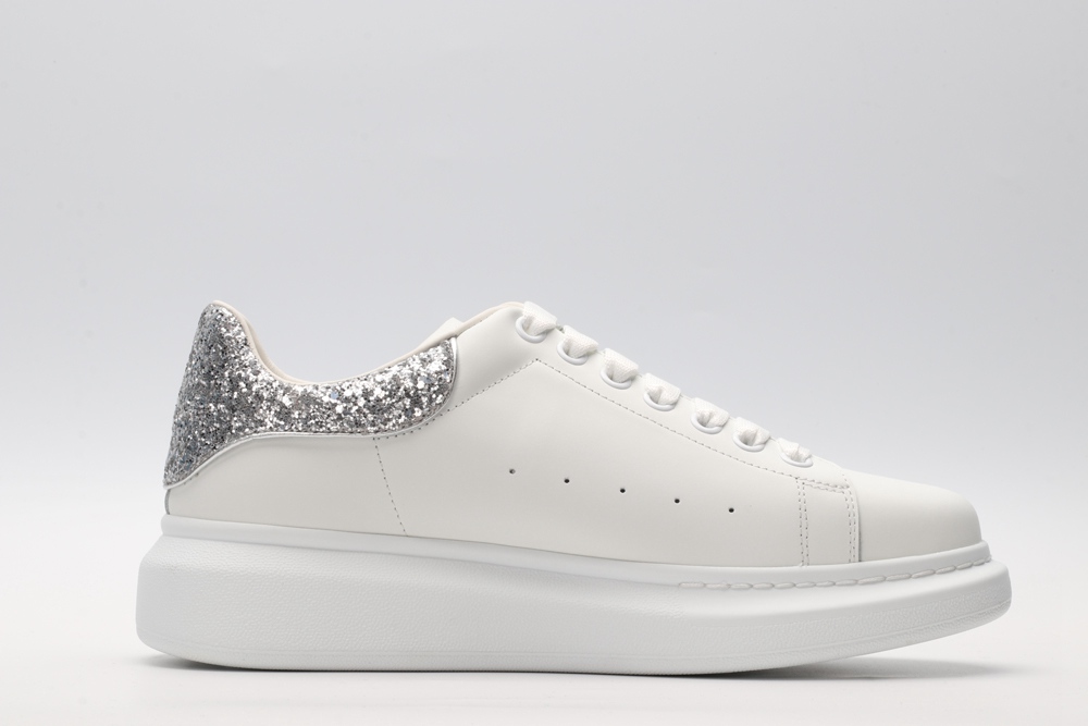 AMQ oversized sneakers with siL*Ver heel