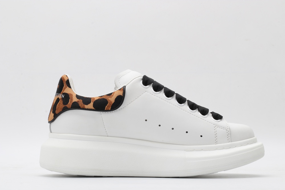 AMQ 40MM LEATHER & PONYSKIN SNEAKERS